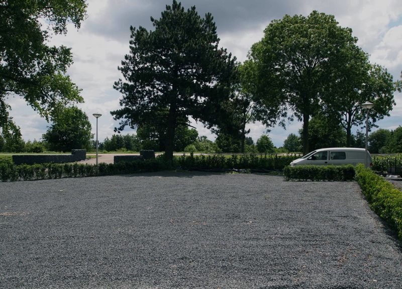 Basalt split parkeerplaats