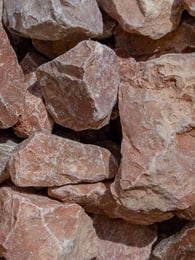 Baskisch rood breuksteen 40 - 80mm (4 - 8cm) 