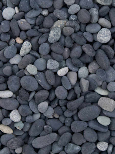 Beach pebbles zwart 5 - 8mm (populair)