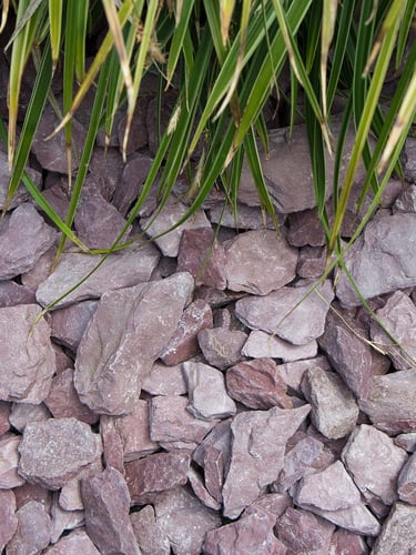 Canadian slate paars 30 - 60mm (3 - 6cm) aangelegd