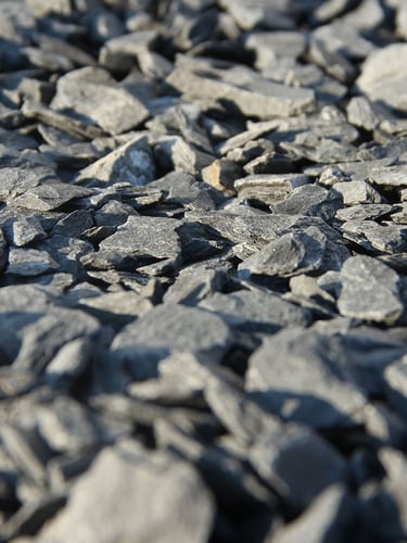 Canadian slate zwart 15 - 30mm detail