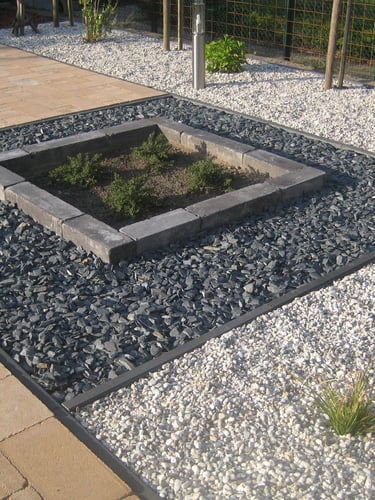 Canadian slate zwart 15 - 30mm aangelegd