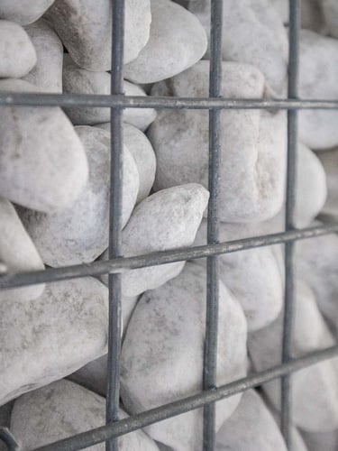 Carrara keien 40 - 80mm (4 - 8cm) in korf