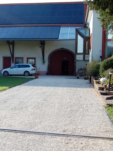 Castle grind aangelegde tuin