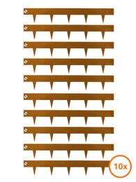 Multi-Edge METAL Afboording Corten staal 100x17,5cm, set 10 stuks