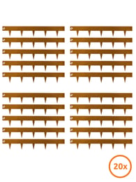 Multi-Edge METAL Afboording Corten staal 100x17,5cm, set 20 stuks