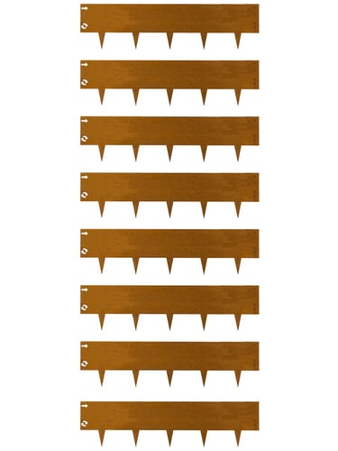 Multi-Edge METAL Afboording Corten staal 100x27,5cm, set 8 stuks