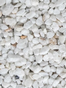 Crystal White split 9 - 12mm