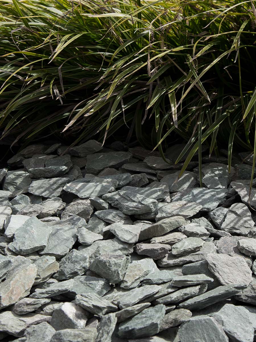 Canadian slate groen 30 - 60mm (3 - 6cm) aangelegde tuin