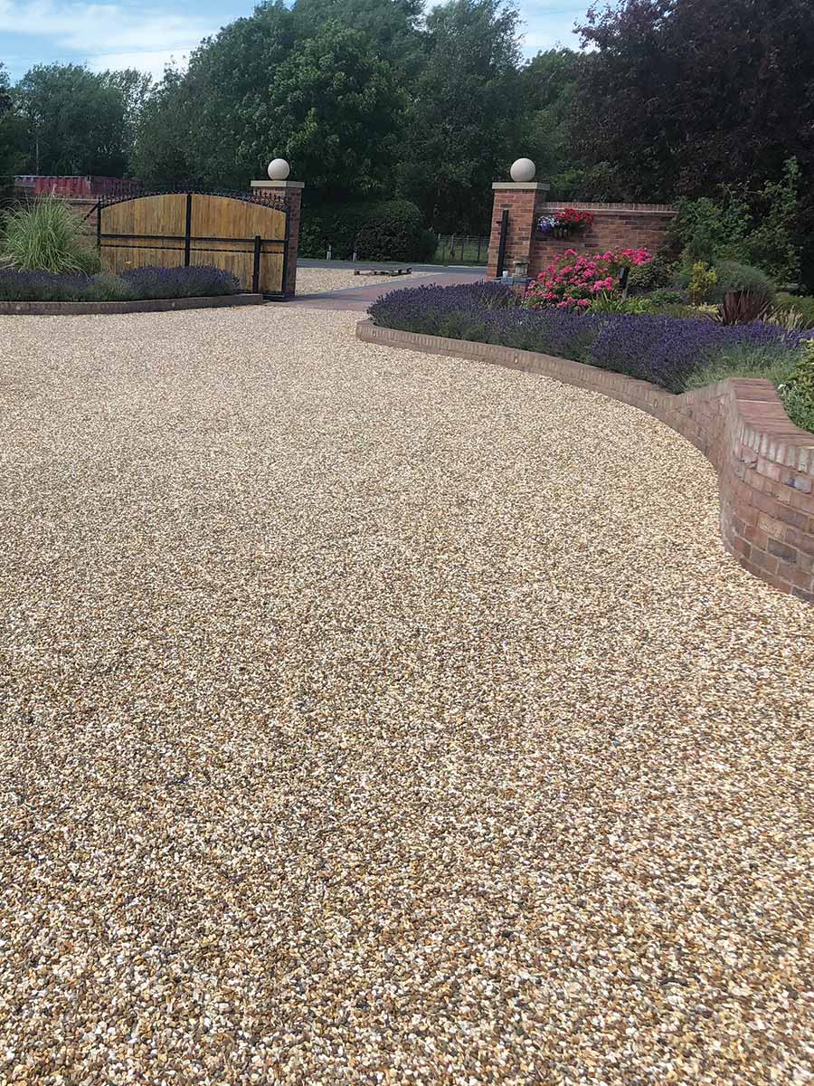 Easygravel 3XL wit aangelegd