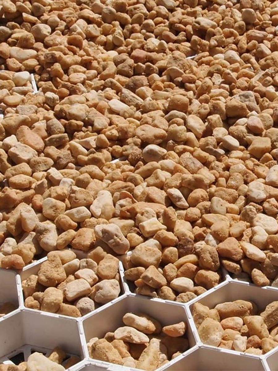Easygravel 3XL wit aangelegd