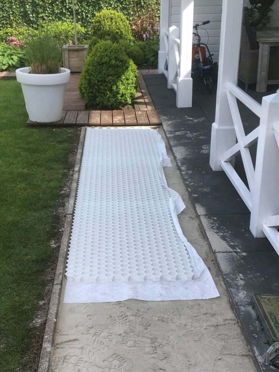EuroGravel PRO splitplaat aangelegd