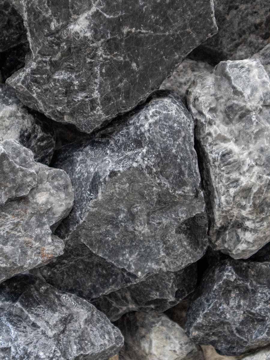 Ice Blue breuksteen 60 - 120mm (6 - 12cm) (nat)