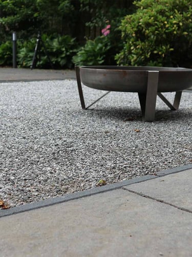 Dolomiet silver-grey 0 - 5mm aangelegd