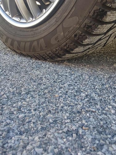 Dolomiet silver-grey 0 - 5mm aangelegd
