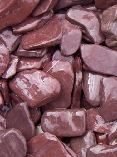 Flat Pebbles paars 30 - 60mm (3 - 6cm) (nat)
