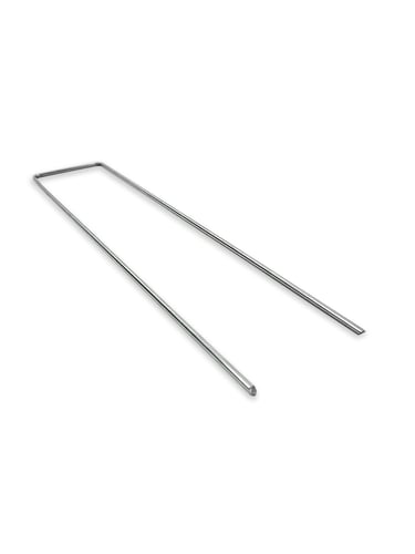 Grondpen U-vorm verzinkt, 38cm x 8cm x 4mm