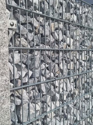 Ice blue breuksteen schanskorf (60 - 120)