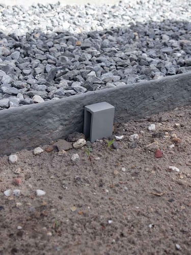 Multi-Edge ECO paaltjes grijs bevestiging via achterzijde, onzichtbaar aan voorzijde