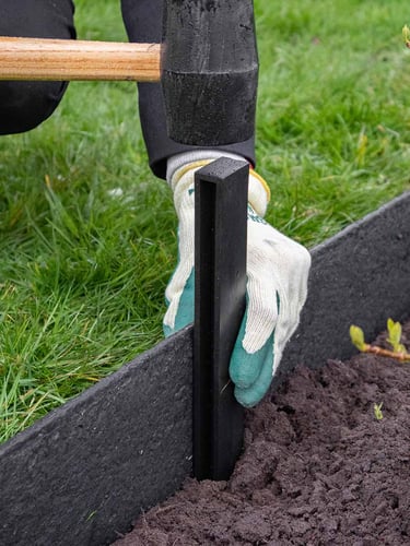 Multi-Edge ECO paaltjes zwart bevestiging