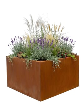 Multi-Edge FLORA High Plantenbak Corten staal aangelegd