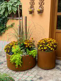 Multi-Edge FLORA Ronde Plantenbak Corten staal