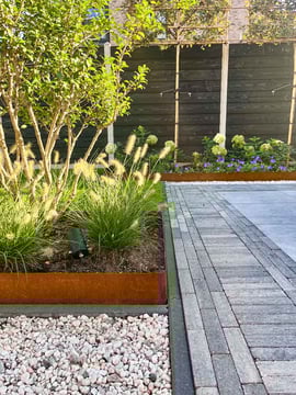 Multi-Edge METAL Afboording Corten staal 150x27,5cm