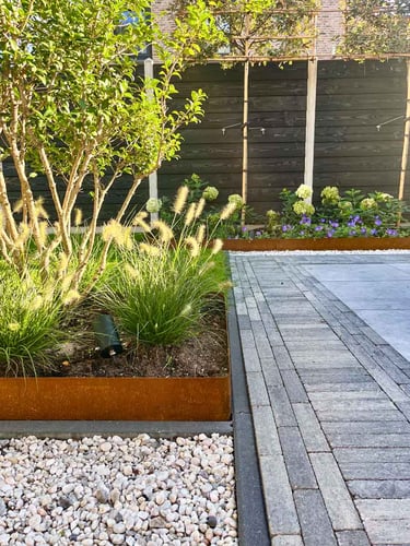 Multi-Edge METAL Afboording Corten staal 150x27,5cm