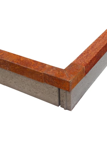 Multi-Edge PROFILE Corten staal u-profiel hoekstukken voor opsluitbanden 5x6x5x12cm inclusief u-profiel