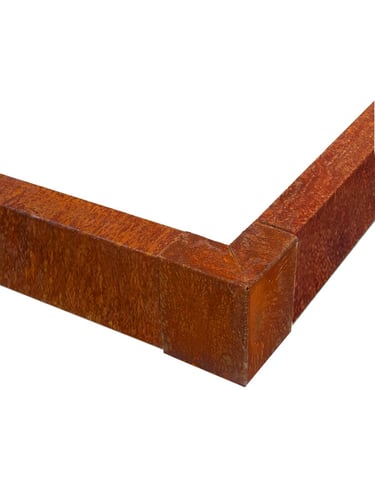Multi-Edge PROFILE Corten staal u-profiel hoekstukken voor opsluitbanden 15x6x5x12cm inclusief u-profiel