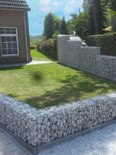 anskorf 100x100x20cm aangelegd