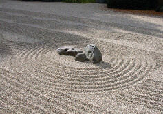 Japanse tuin Castle grind close-up
