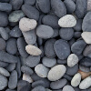 Beach pebbles zwart